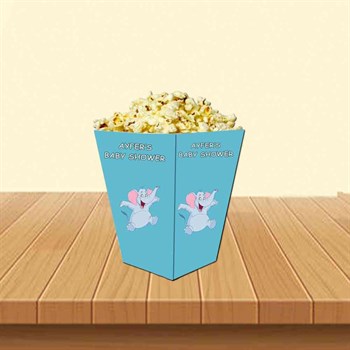 Baby Shower Popcorn Kutusu 