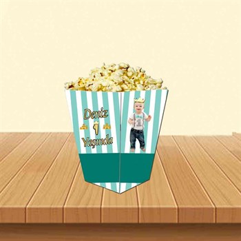 Kral Tacı Konsepti Popcorn Kutusu 