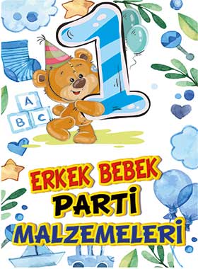 Erkek Bebek Parti Malzemeleri