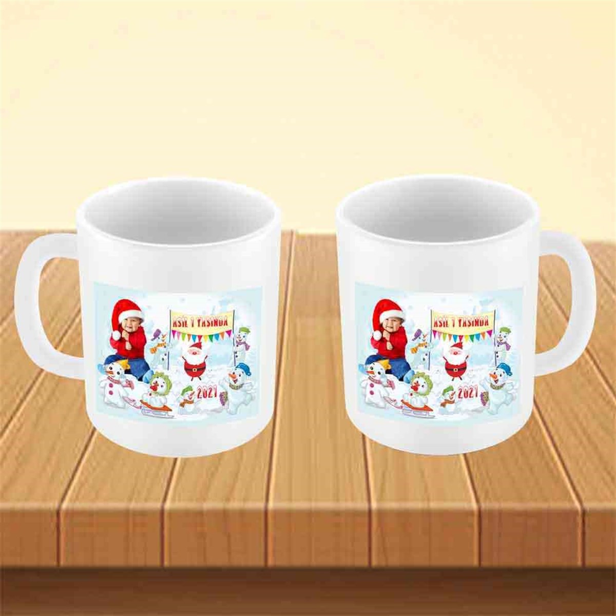 1 Yaş Hatırası Yılbaşı Kupa Bardak 