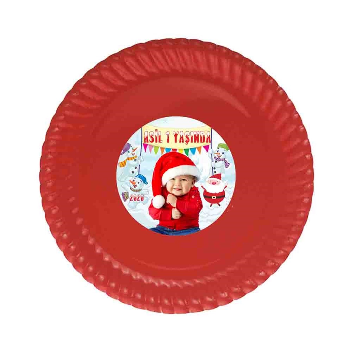 1 Yaş Hatırası Yılbaşı Tabak 