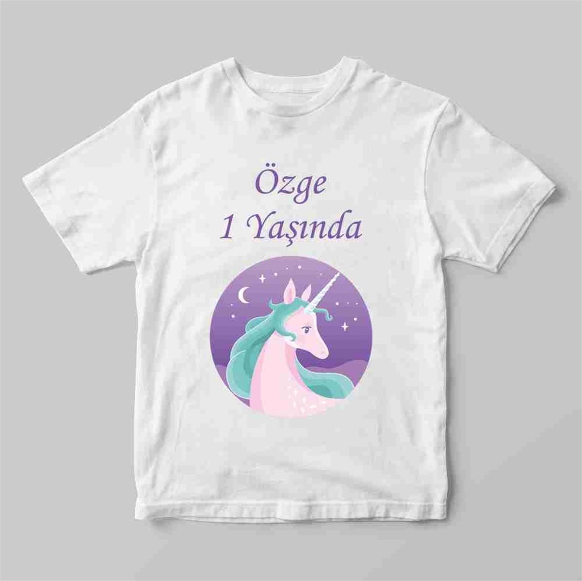1 Yaş Tişört Unicorn Temalı 