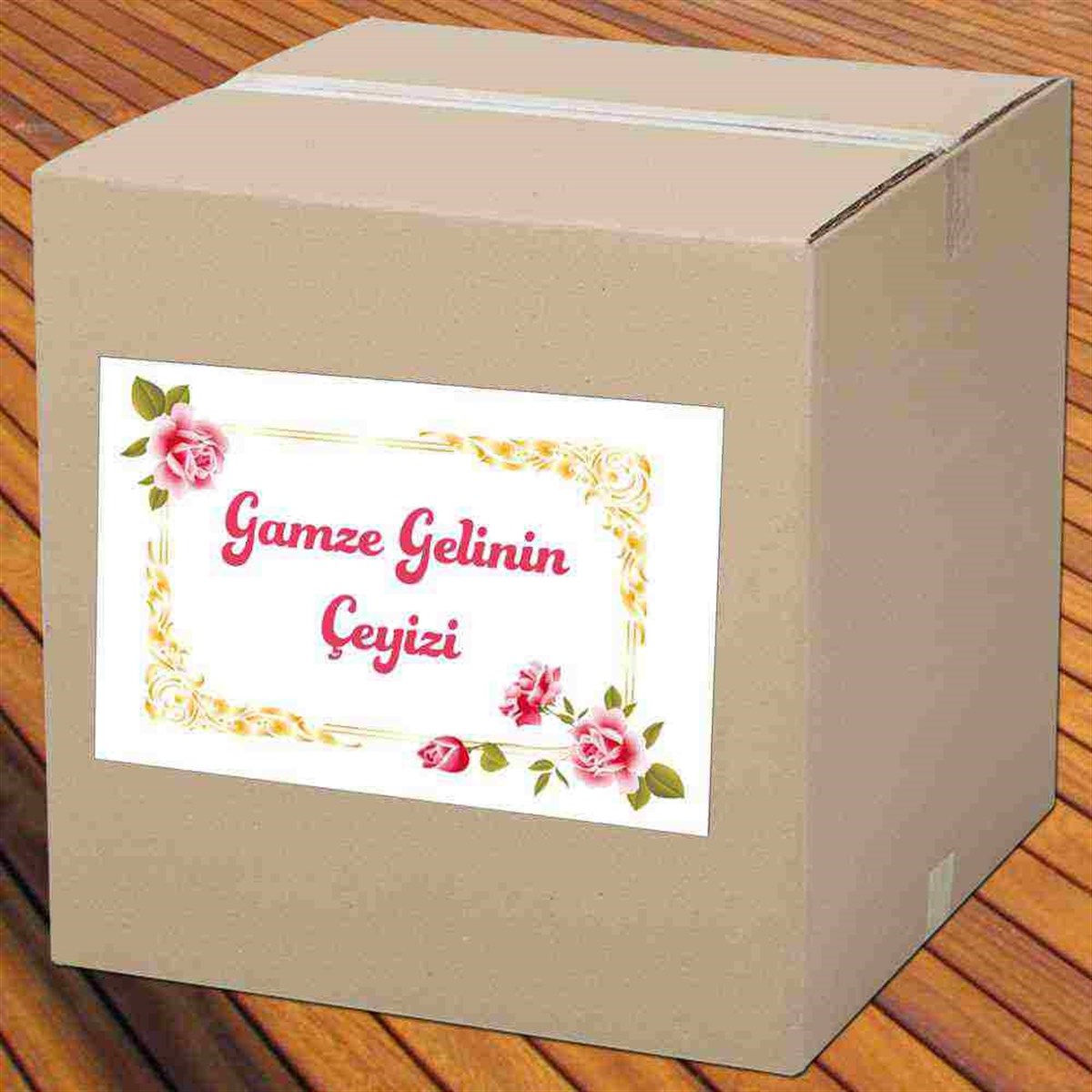 10 Adet Çeyiz Etiketi Koli Süslemesi Kişiye Özel Tasarım 