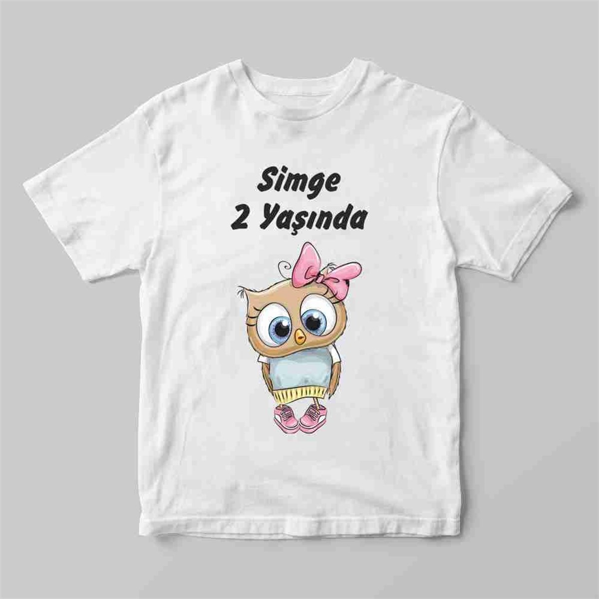 2 Yaş Tişört Baskı İsimli 