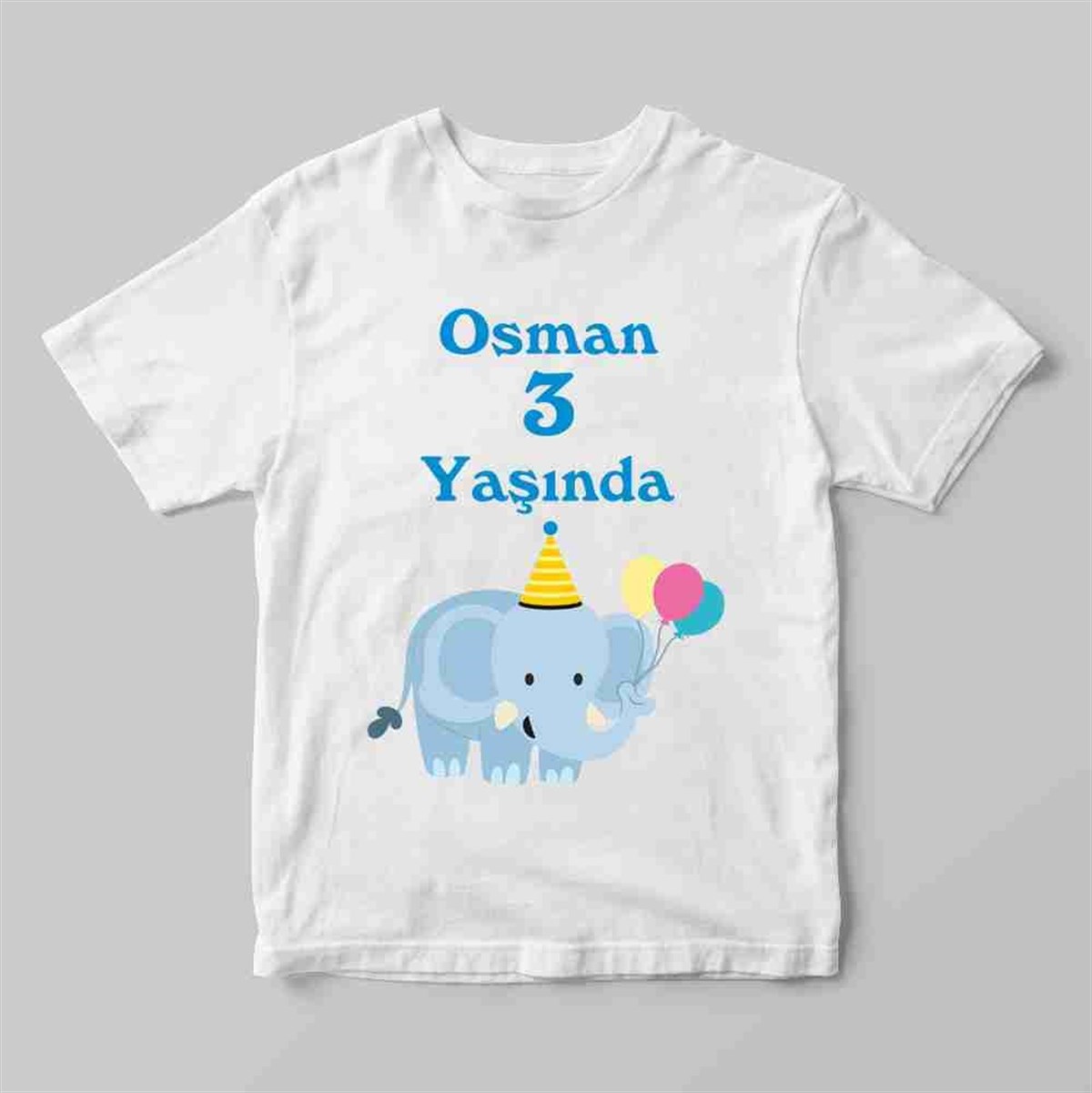 3 Yaşa Özel Tişört Baskı 
