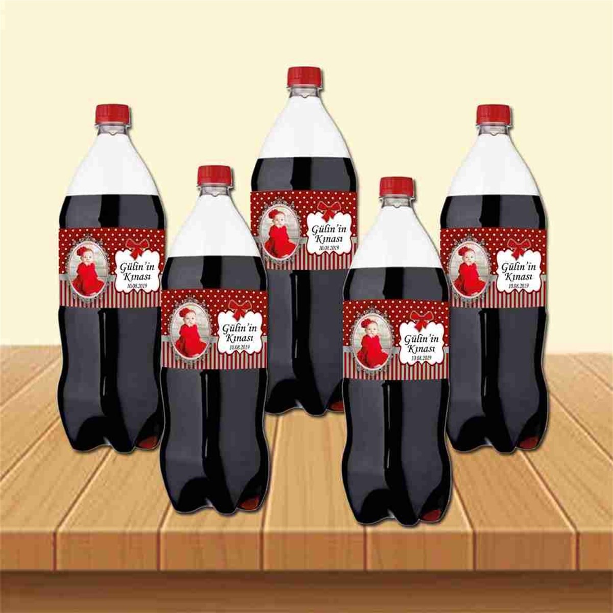 6 Ay Kınası bordo grili Parti Cola Bandı Sargısı 