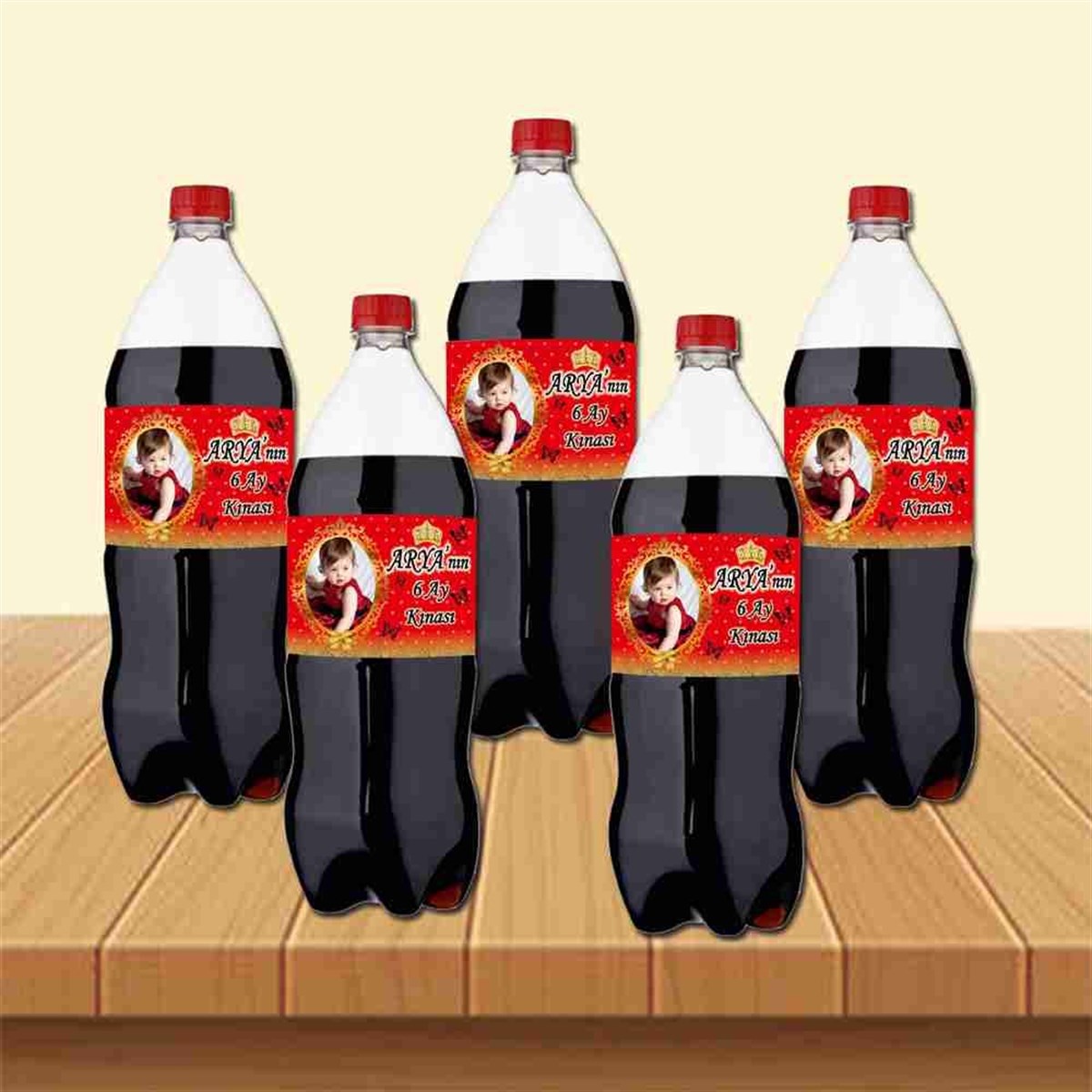 6 Ay Kınası Gold Taç Parti Cola Bandı Sargısı 