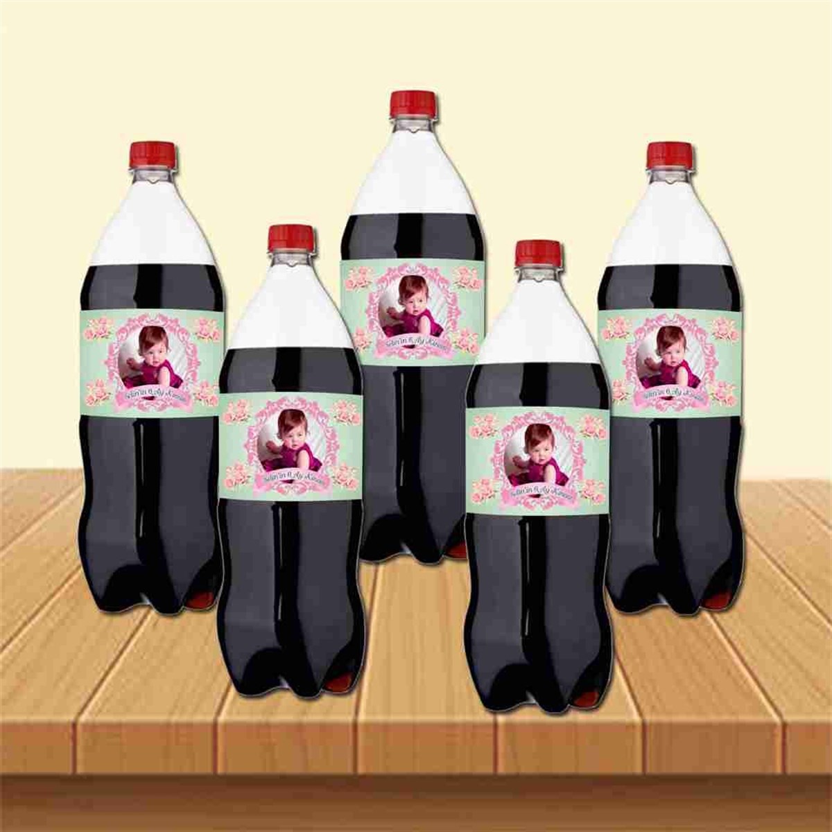 6 Ay Kınası Mint Yeşili Vintage Parti Cola Bandı Sargısı 
