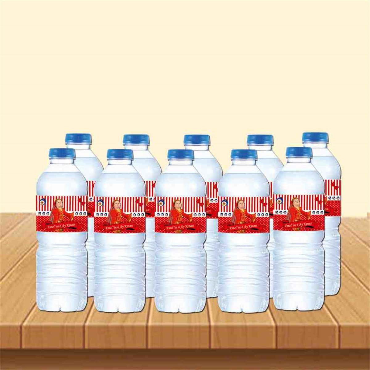 6 Ay Kınası Nazar Boncuğu Temalı Su Bandı Sargısı 
