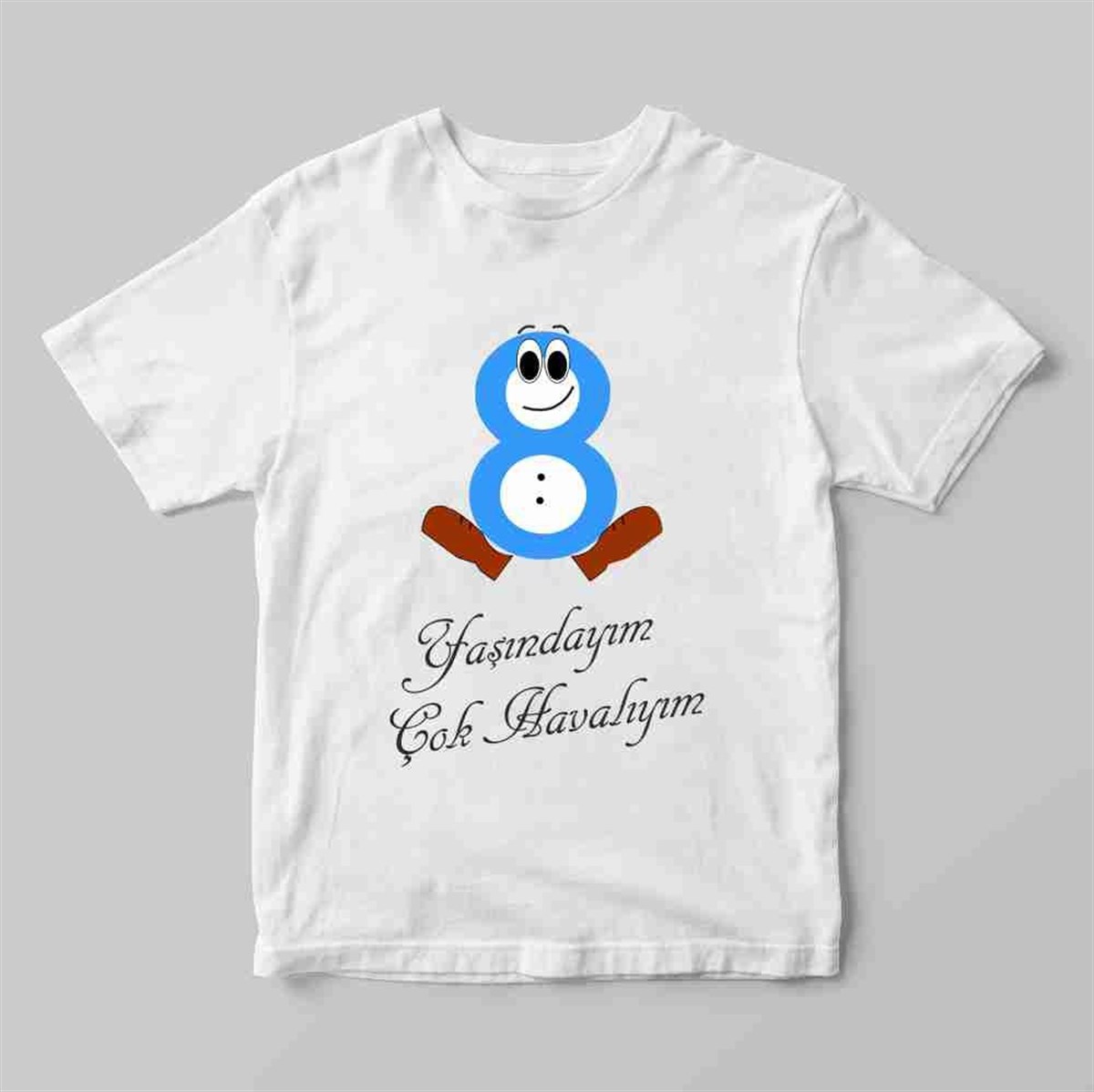 8 Yaş Konsept Tişört Baskı 