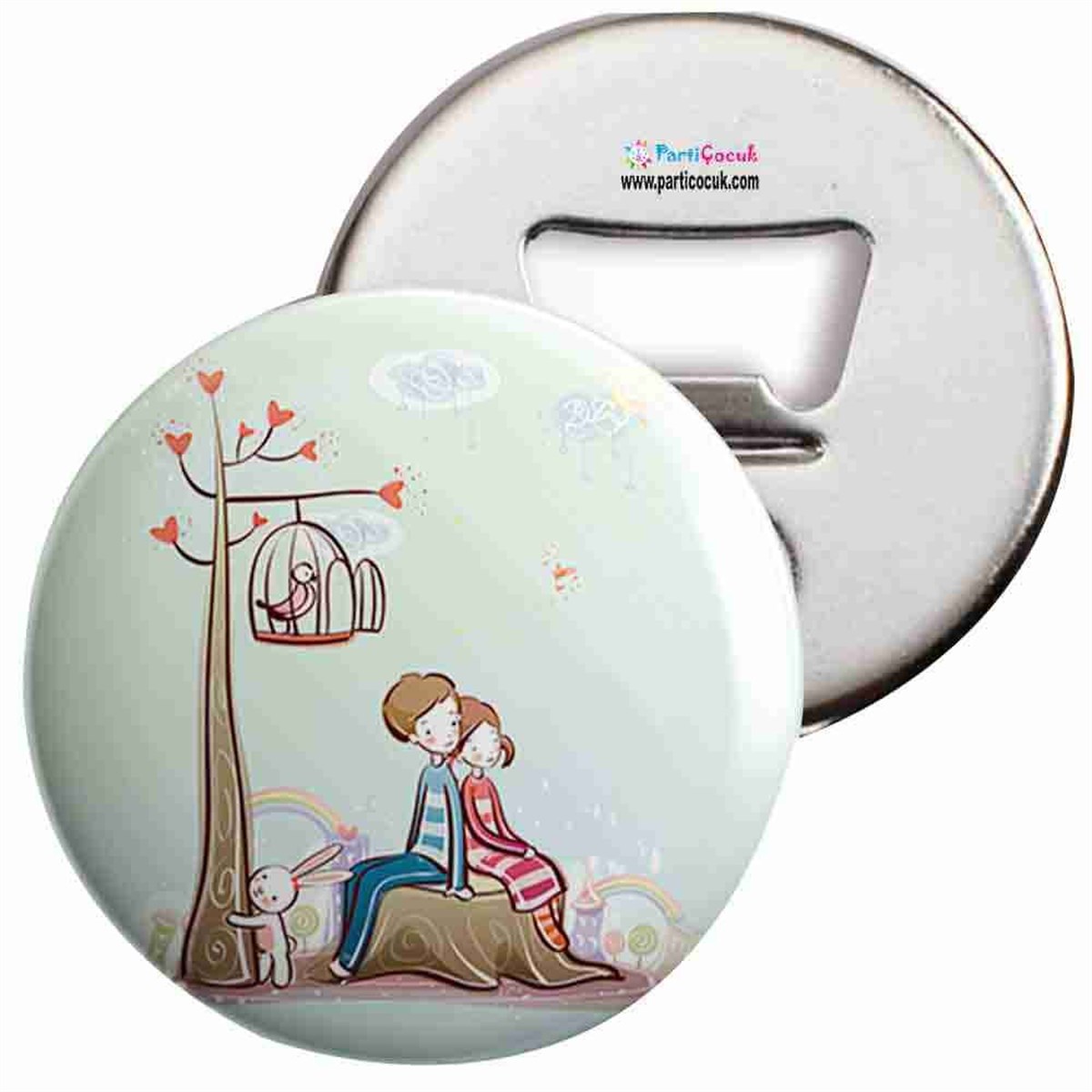 Açacaklı Buzdolabı Magneti Aşk 7 Parti Çocuk  