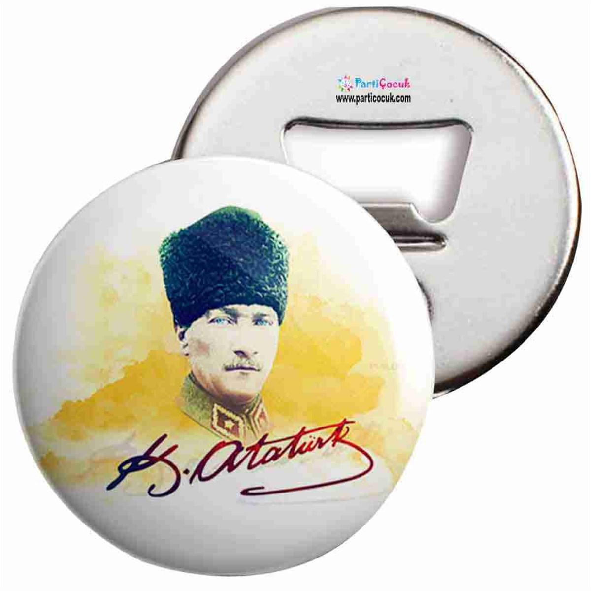 Açacaklı Buzdolabı Magneti Atatürk Resmi 14 Parti Çocuk  