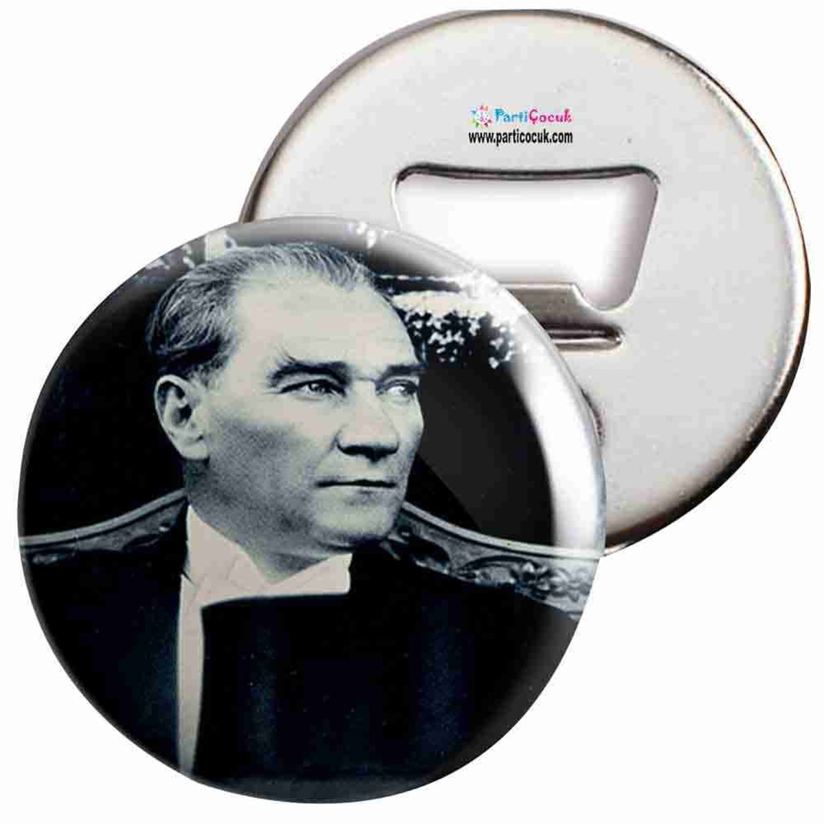 Açacaklı Buzdolabı Magneti Atatürk Resmi 3 Parti Çocuk  