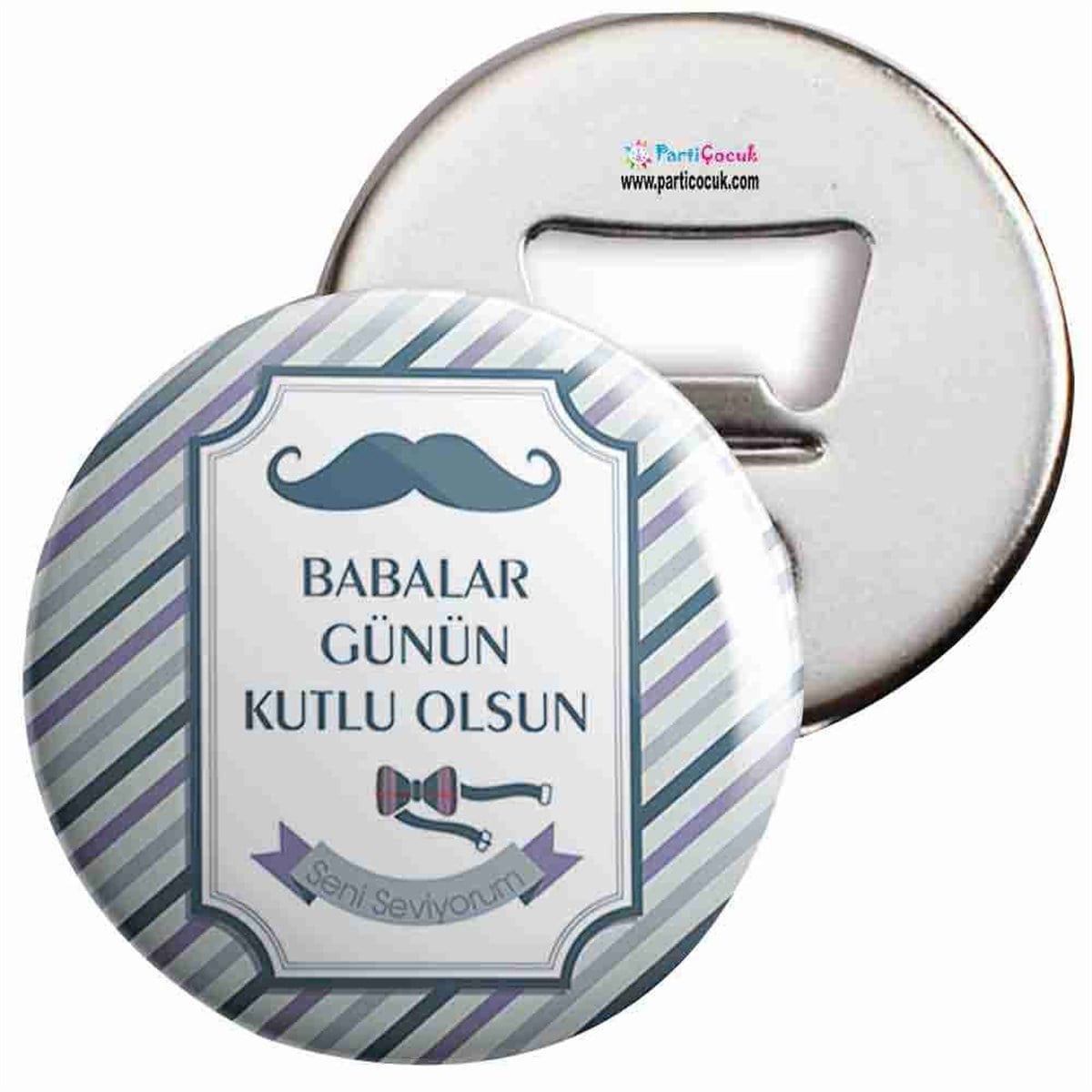 Açacaklı Buzdolabı Magneti Babalar Günü 18 Parti Çocuk  