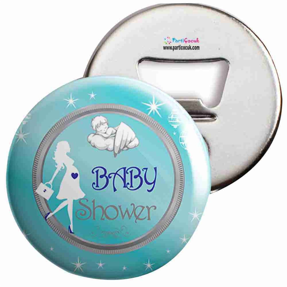 Açacaklı Buzdolabı Magneti Baby Shower 3 Parti Çocuk  