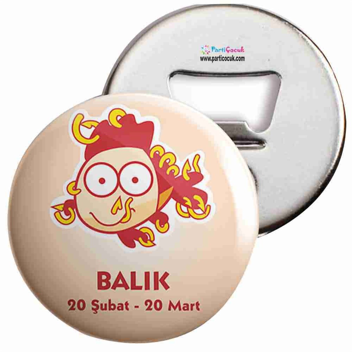 Açacaklı Buzdolabı Magneti Balık Burcu Parti Çocuk  