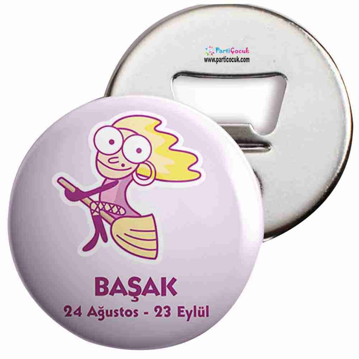 Açacaklı Buzdolabı Magneti Başak Burcu Parti Çocuk  