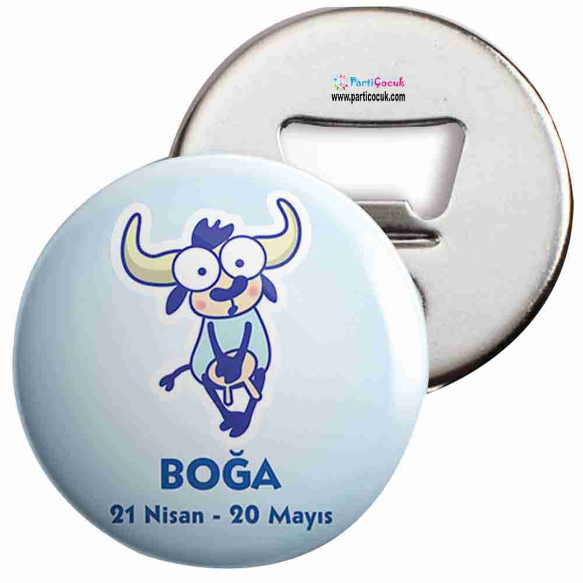 Açacaklı Buzdolabı Magneti Boğa Burcu Parti Çocuk  