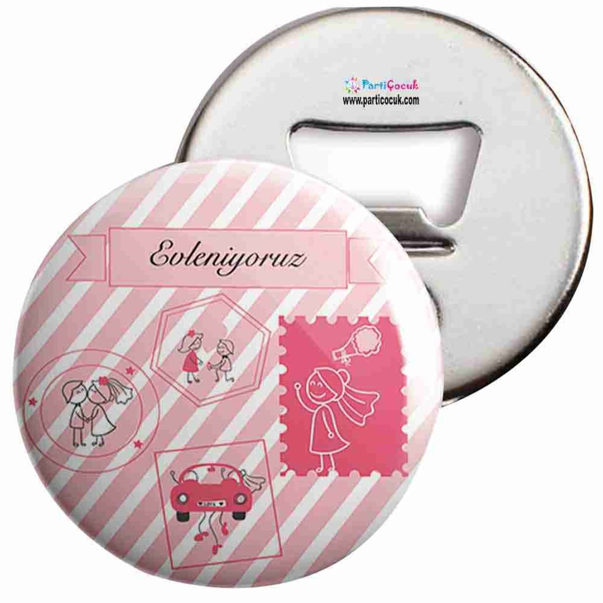 Açacaklı Buzdolabı Magneti Evlilik 5 Parti Çocuk  