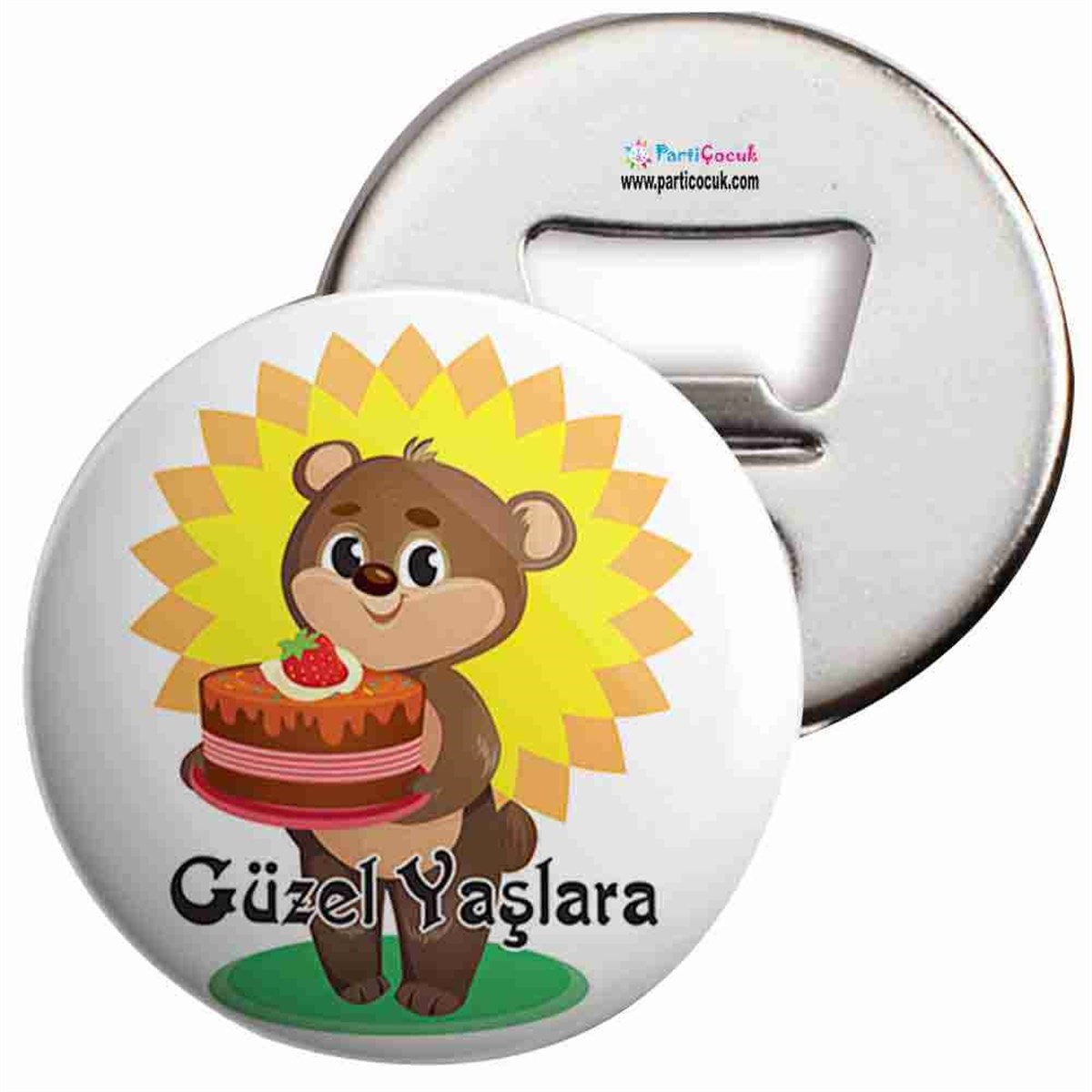 Açacaklı Buzdolabı Magneti İyiki Doğdun 4 Parti Çocuk   