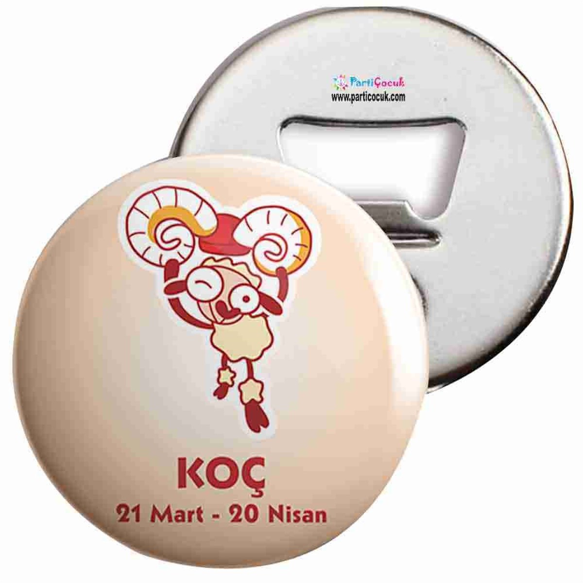 Açacaklı Buzdolabı Magneti Koç Burcu Parti Çocuk  
