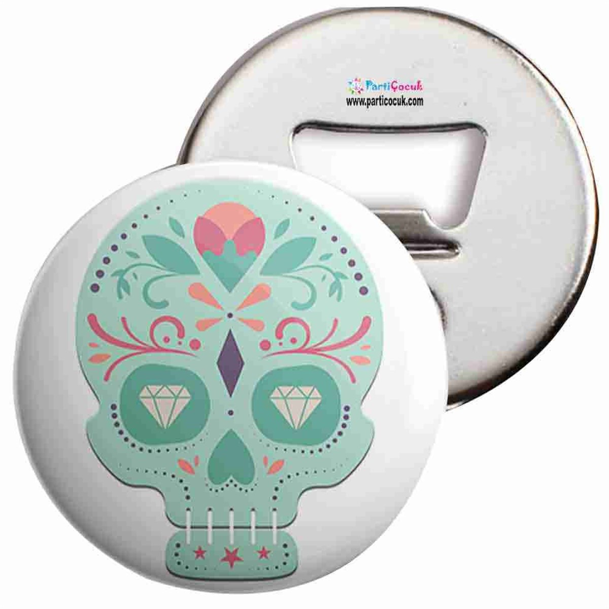 Açacaklı Buzdolabı Magneti Kuru Kafa 14 Parti Çocuk  