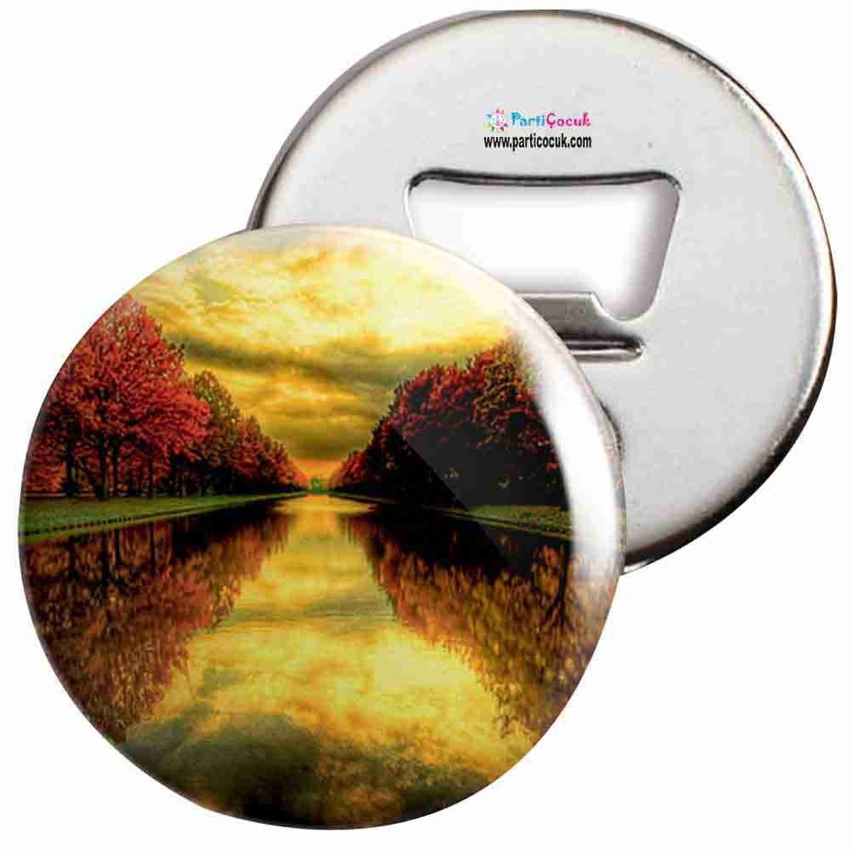 Açacaklı Buzdolabı Magneti Manzara Resimleri 8 Parti Çocuk   