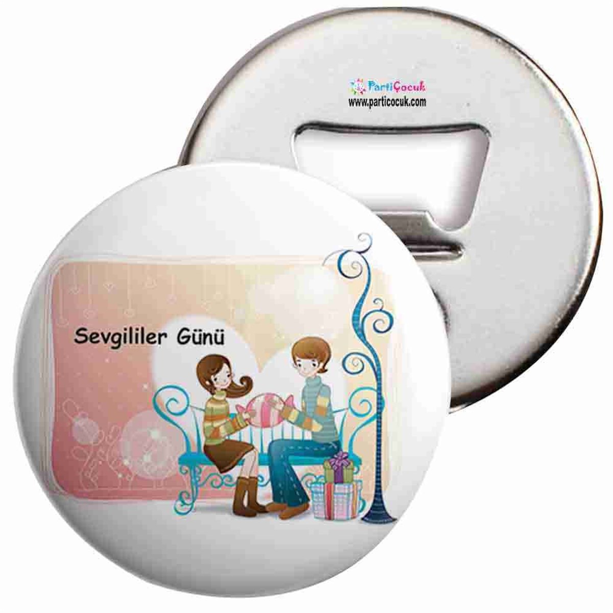Açacaklı Buzdolabı Magneti Sevgililer Günü 5 Parti Çocuk  
