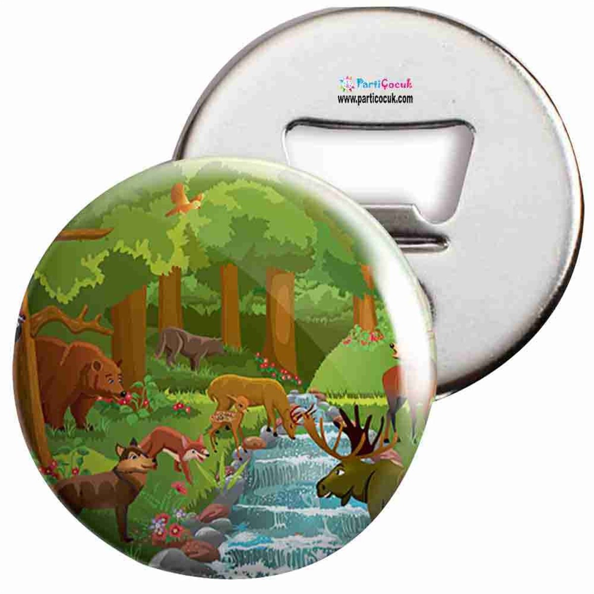 Açacaklı Buzdolabı Magneti Sevimli Hayvanlar 15 Parti Çocuk  