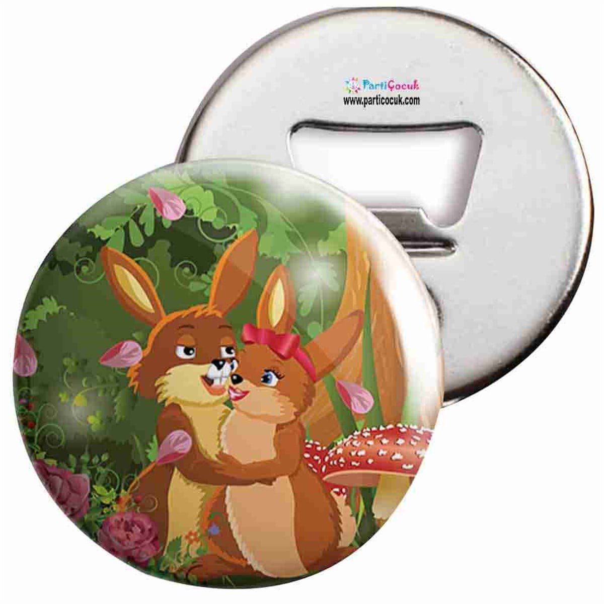 Açacaklı Buzdolabı Magneti Sevimli Hayvanlar 14 Parti Çocuk  