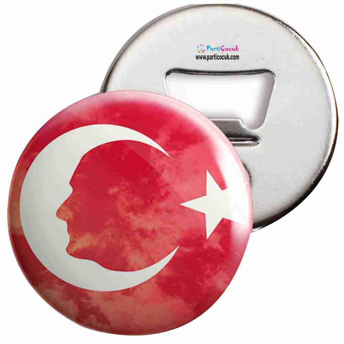 Açacaklı Buzdolabı Magneti Türk Bayrağı 14 Parti Çocuk  