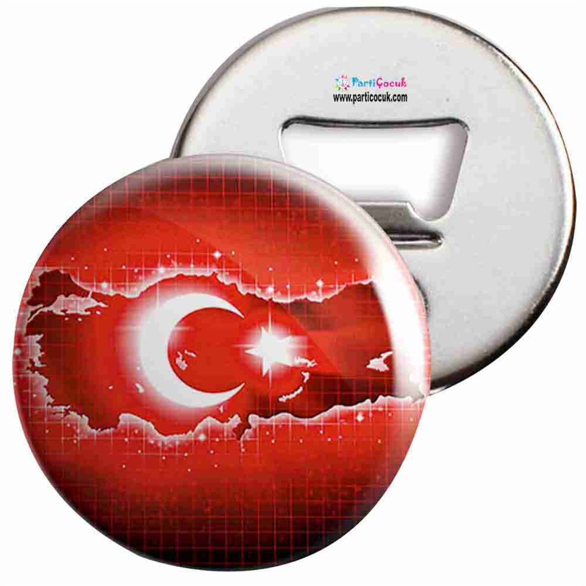 Açacaklı Buzdolabı Magneti Türk Bayrağı 2 Parti Çocuk  