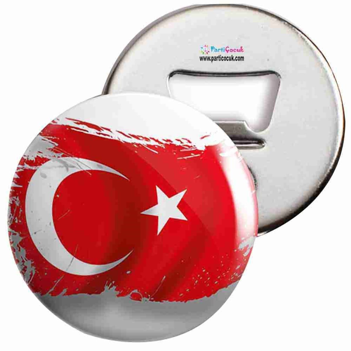 Açacaklı Buzdolabı Magneti Türk Bayrağı 12 Parti Çocuk  