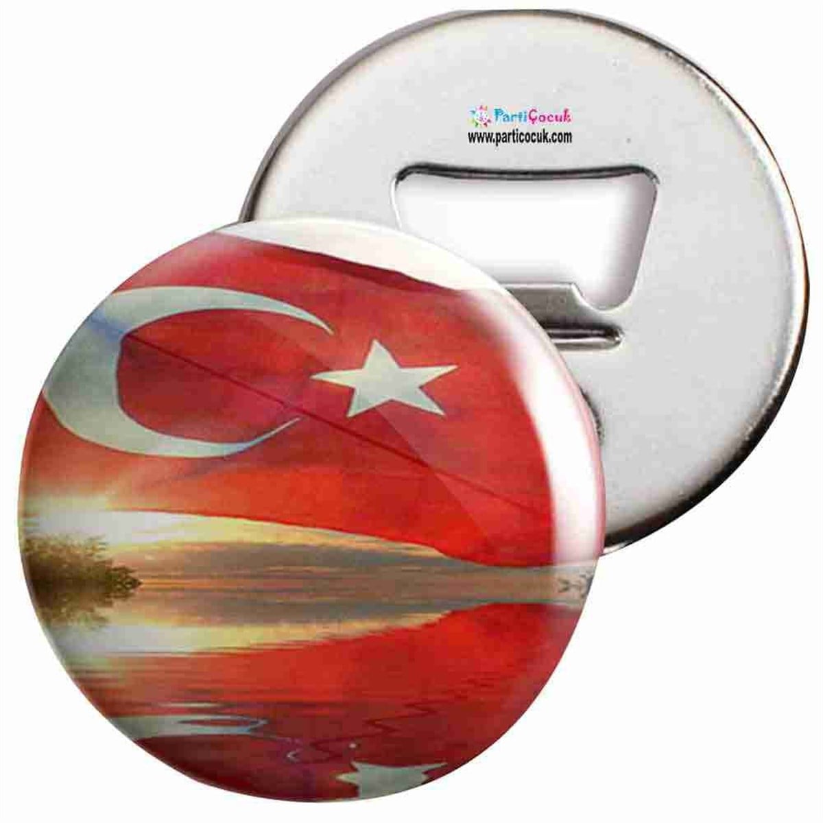 Açacaklı Buzdolabı Magneti Türk Bayrağı 10 Parti Çocuk  