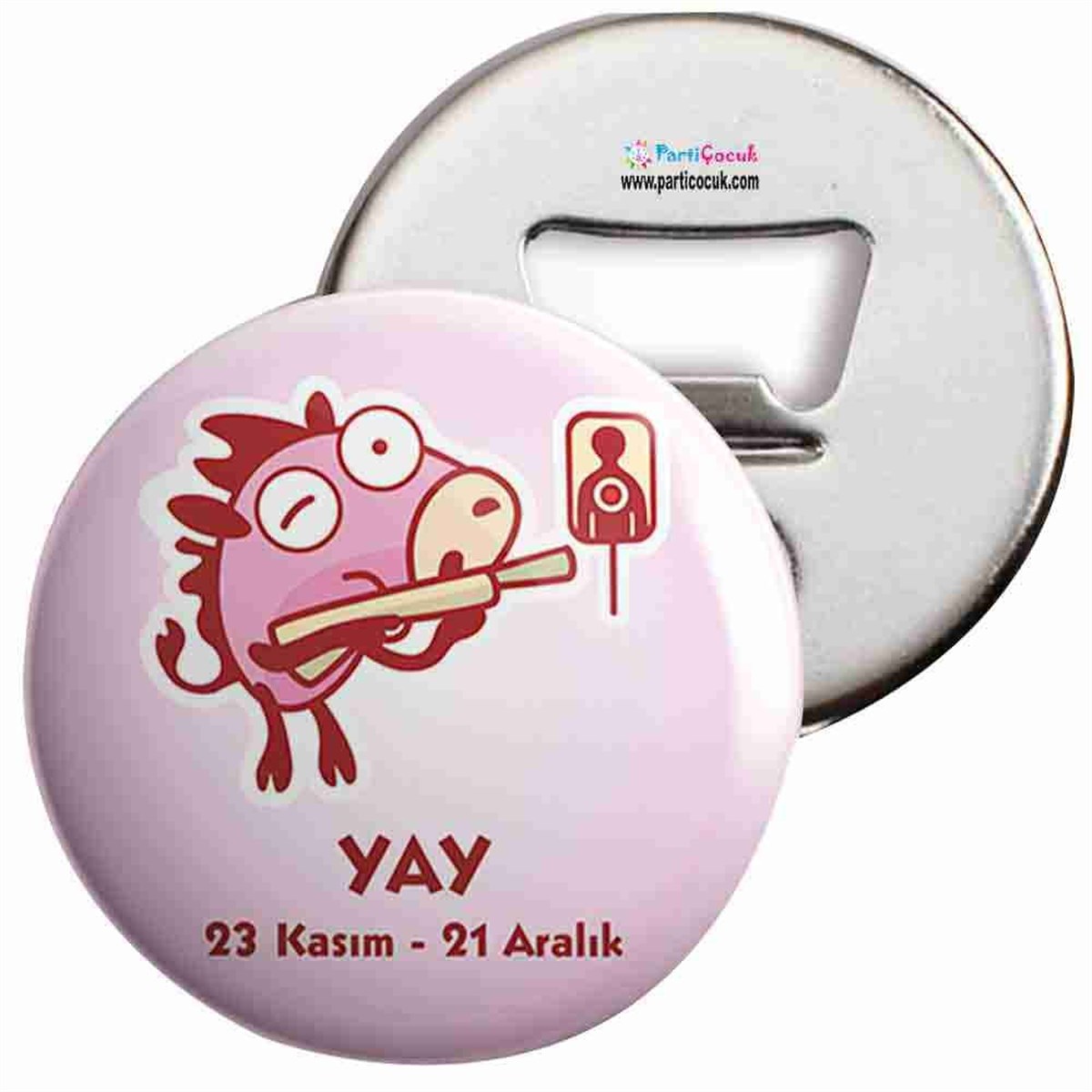 Açacaklı Buzdolabı Magneti Yay Burcu Parti Çocuk  