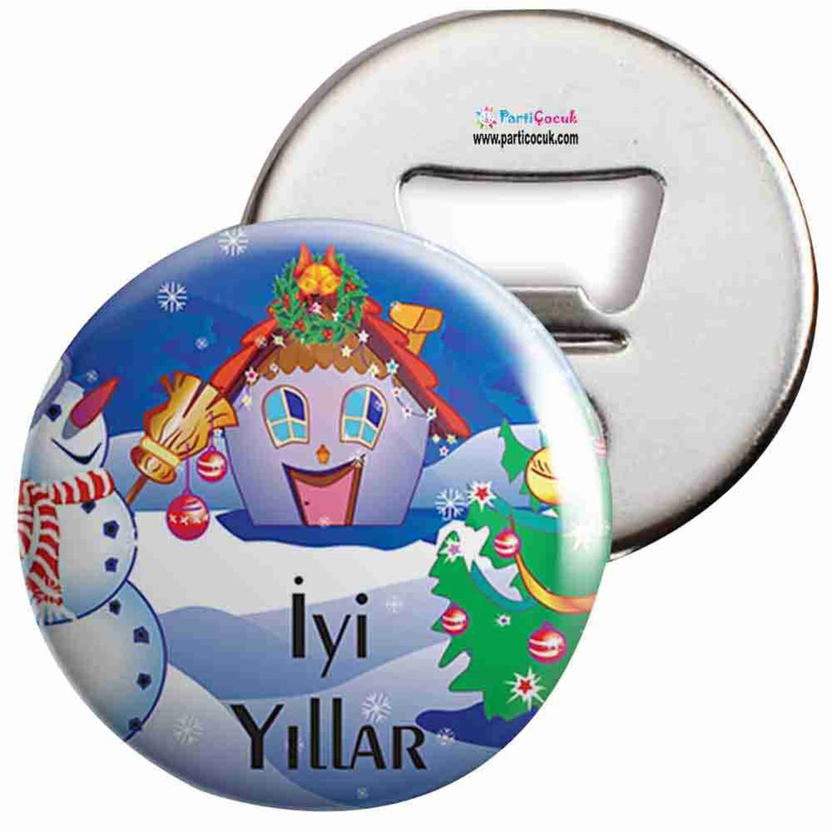 Açacaklı Buzdolabı Magneti Yılbaşı 8 Parti Çocuk  