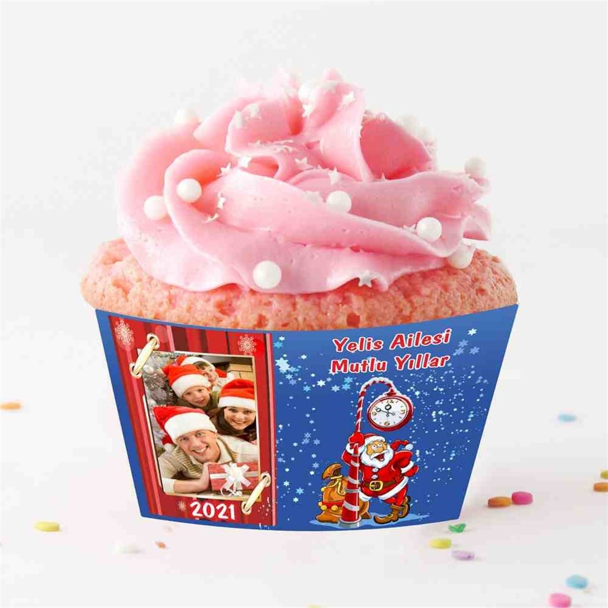 Aile Temalı Kek Sargısı 