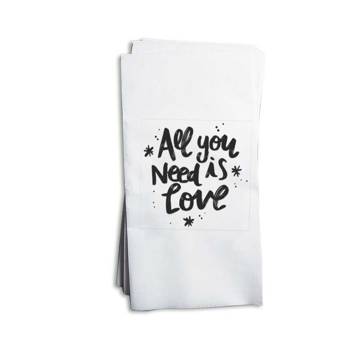 All You Need is Love Peçete Baskı 