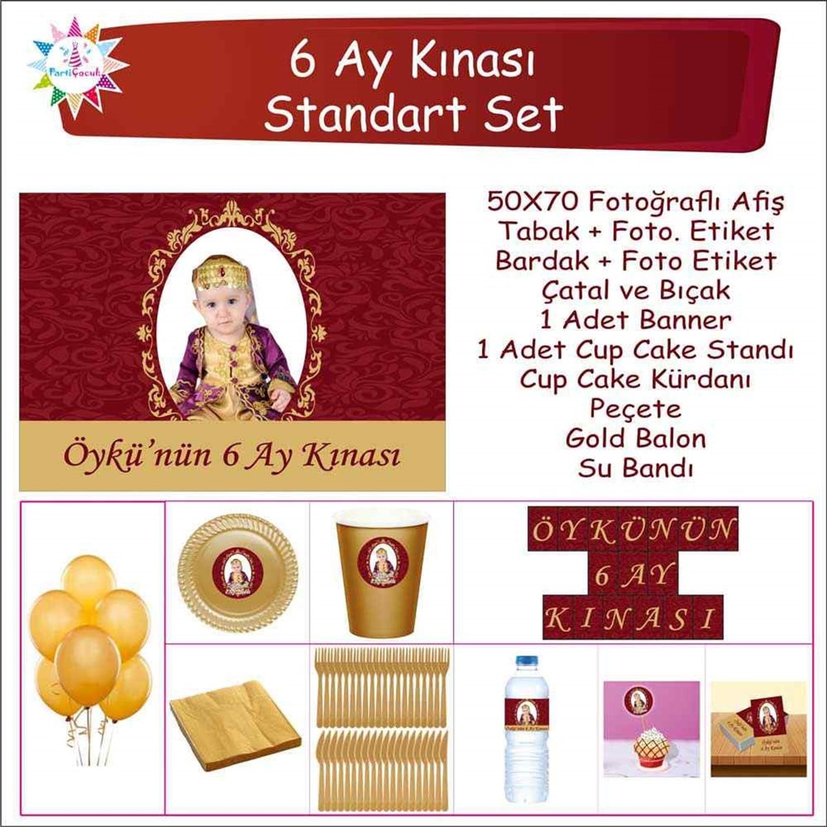Altı Ay Kınası Çocuk Seti Standart  