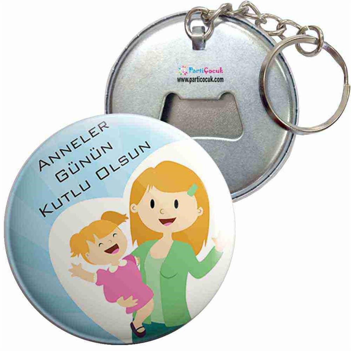 Anahtarlıklı Açacak Anneler Günü 2 Parti Çocuk 