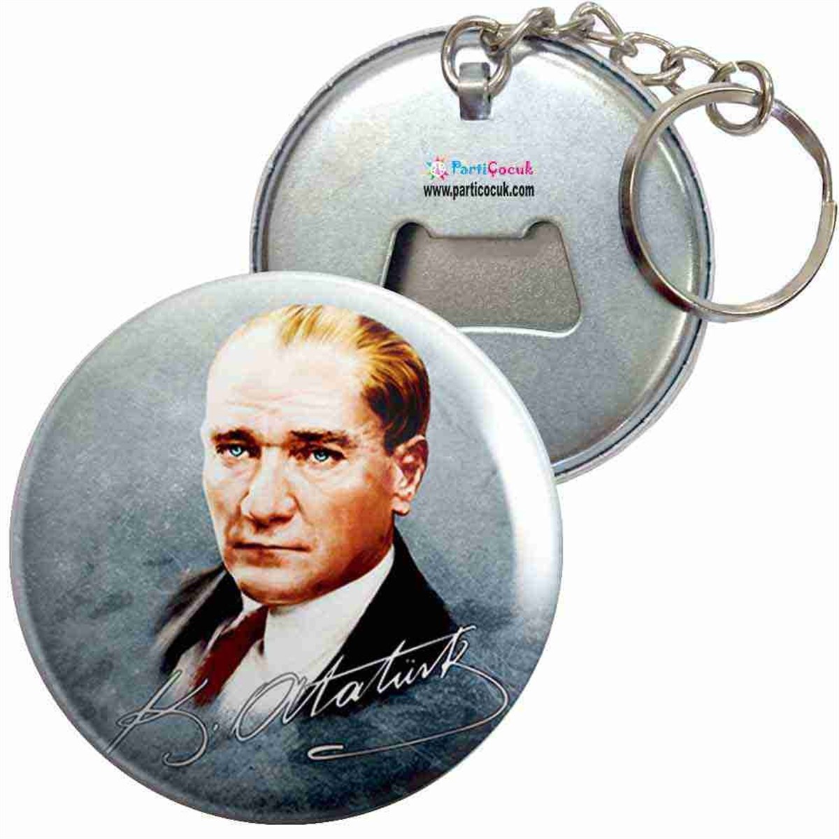 Anahtarlıklı Açacak Atatürk Resmi 1 Parti Çocuk 