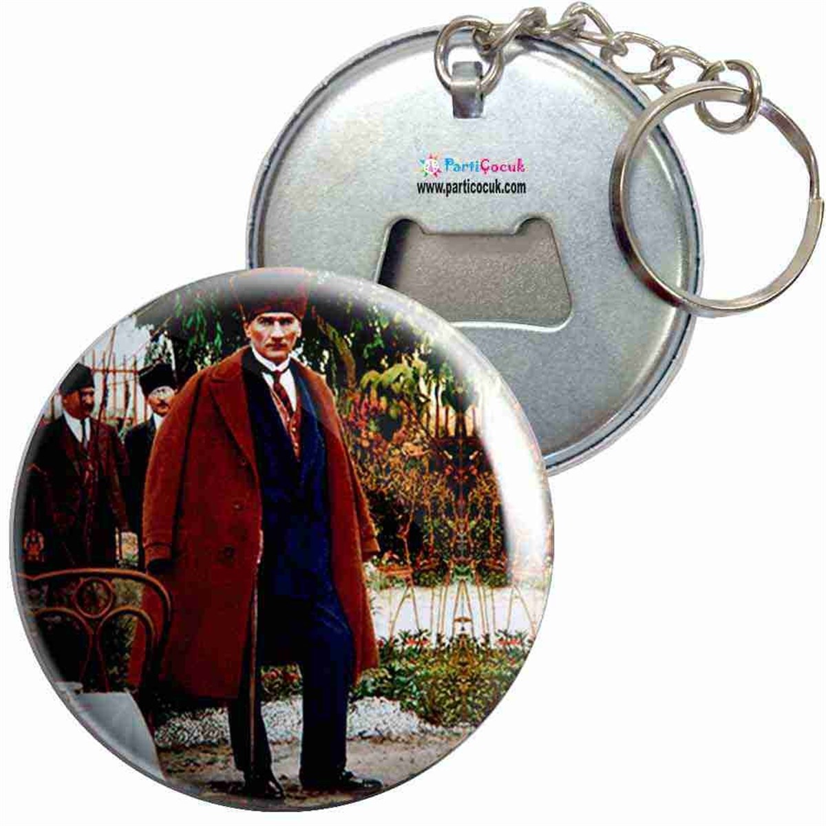 Anahtarlıklı Açacak Atatürk Resmi 10 Parti Çocuk 