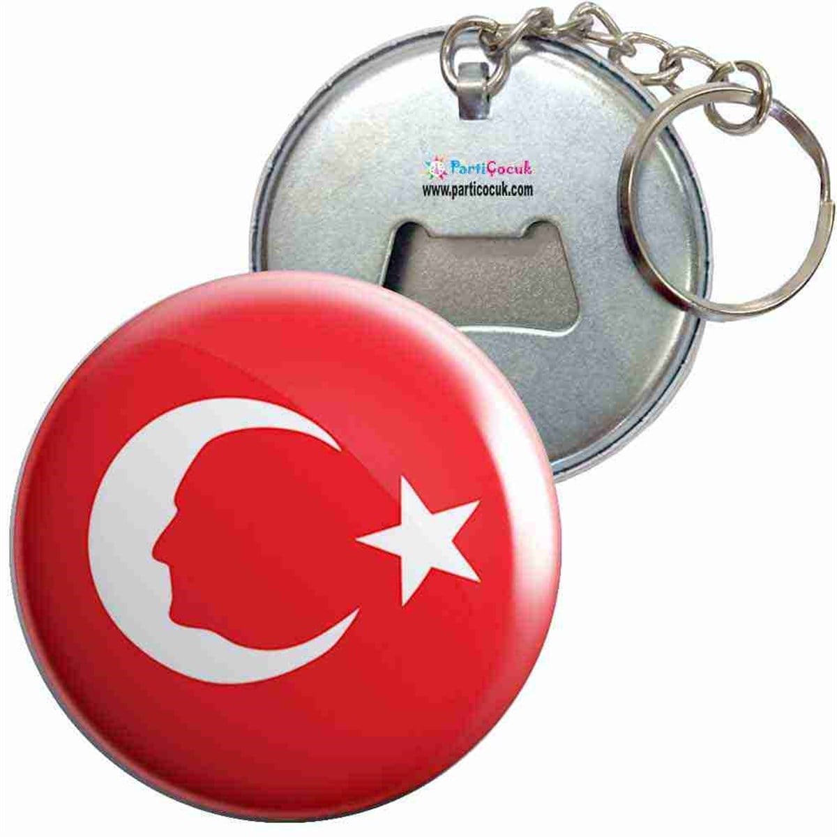Anahtarlıklı Açacak Atatürk Resmi 11 Parti Çocuk 