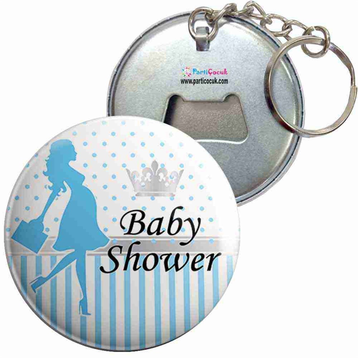 Anahtarlıklı Açacak Baby Shower 10 Parti Çocuk  