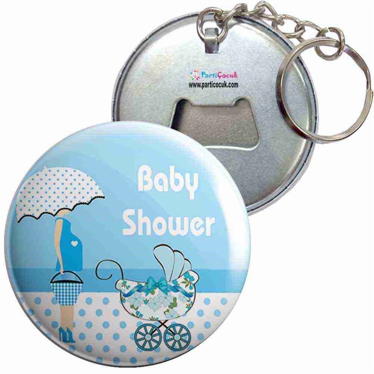 Anahtarlıklı Açacak Baby Shower 12 Parti Çocuk  