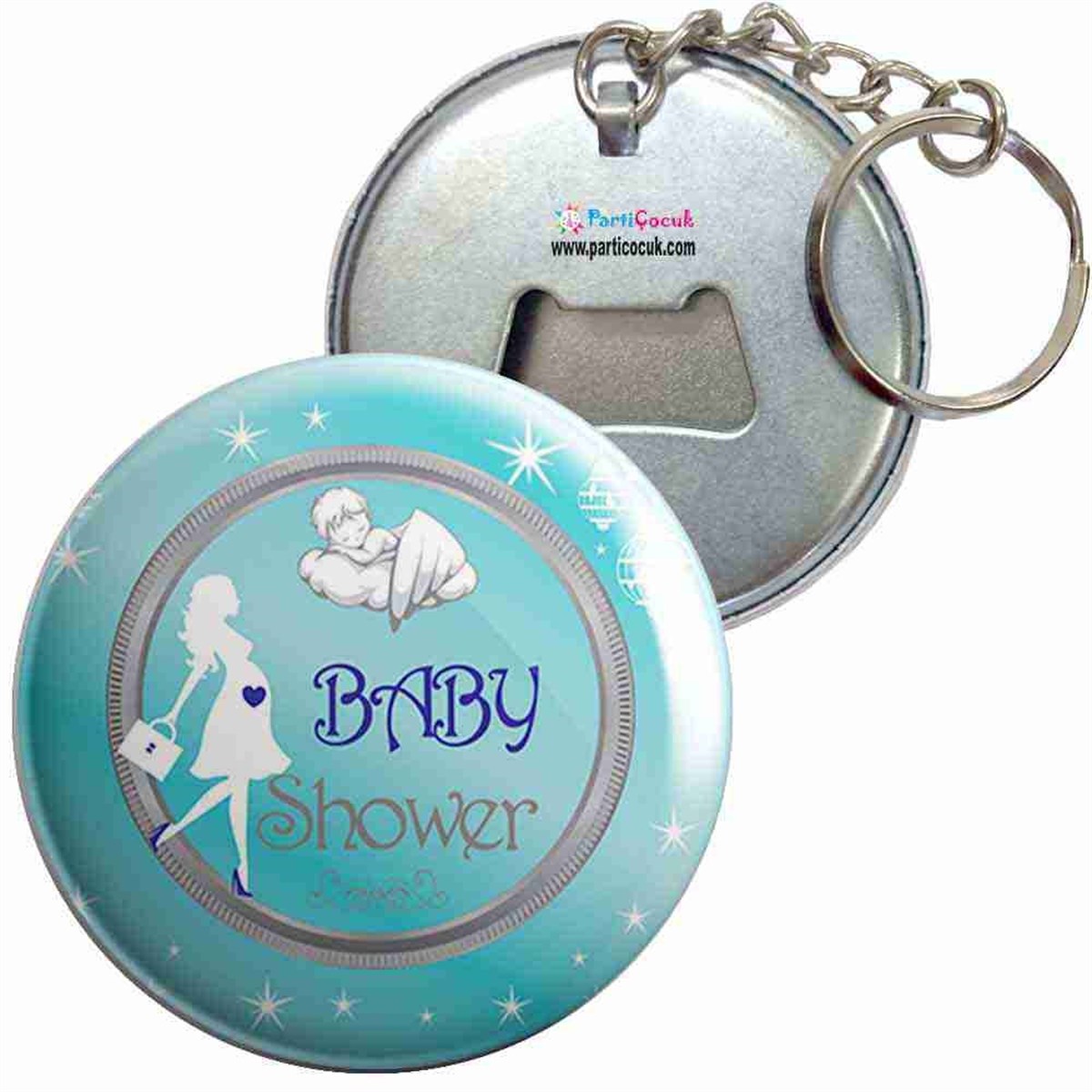 Anahtarlıklı Açacak Baby Shower 3 Parti Çocuk  