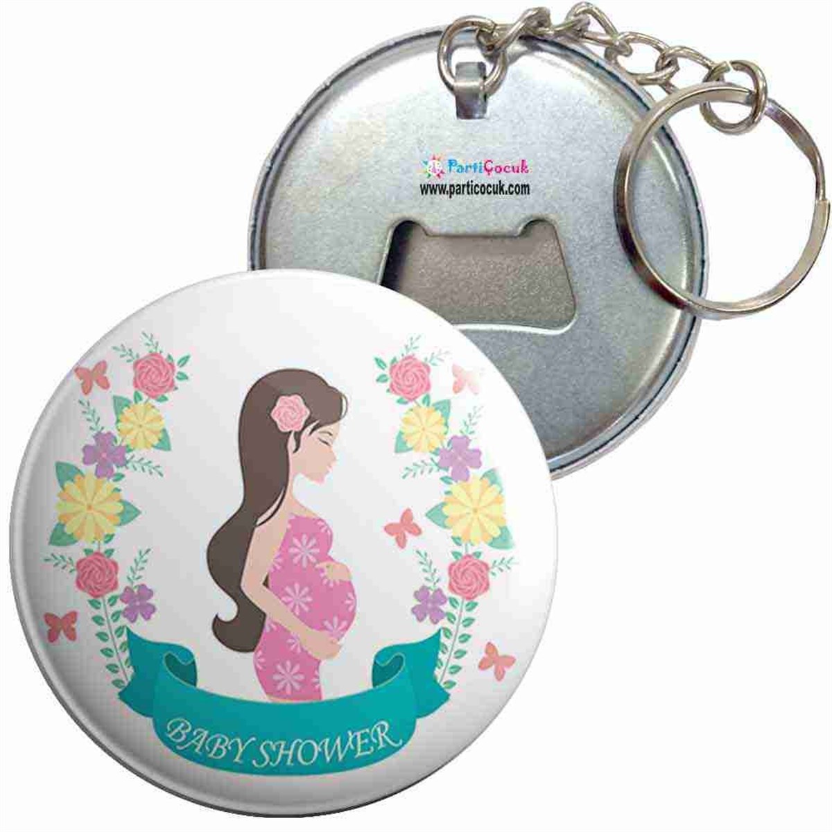 Anahtarlıklı Açacak Baby Shower 4 Parti Çocuk  