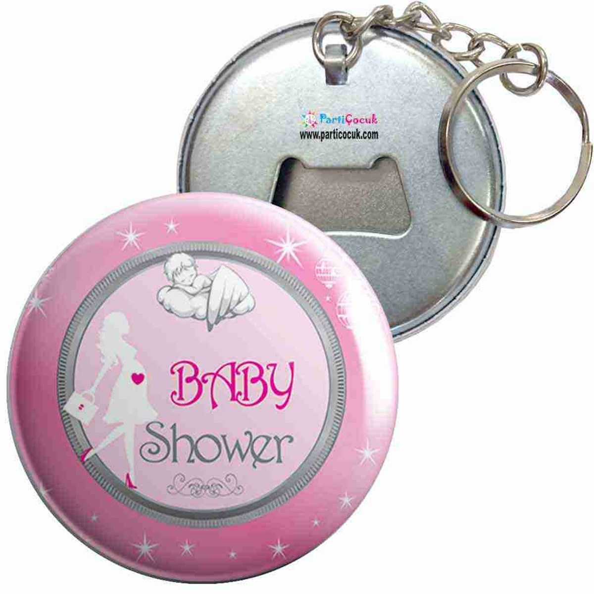 Anahtarlıklı Açacak Baby Shower 5 Parti Çocuk  