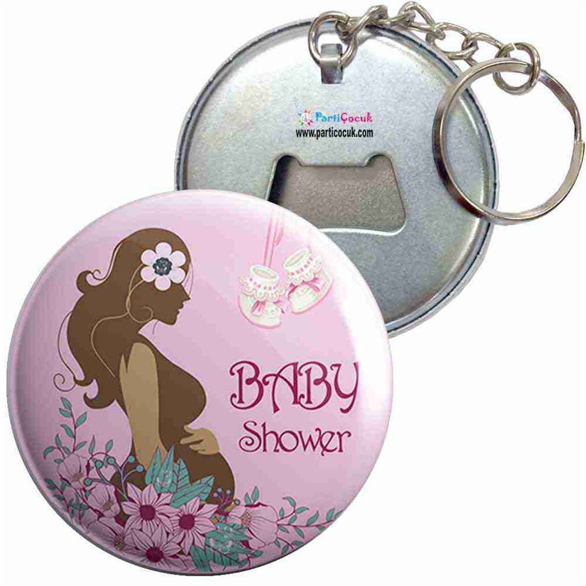 Anahtarlıklı Açacak Baby Shower 6 Parti Çocuk  