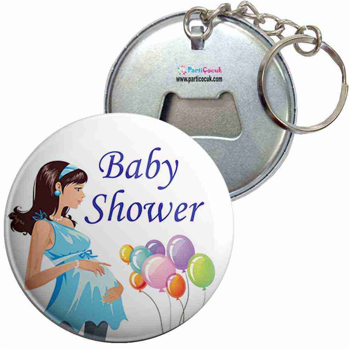 Anahtarlıklı Açacak Baby Shower 7 Parti Çocuk  